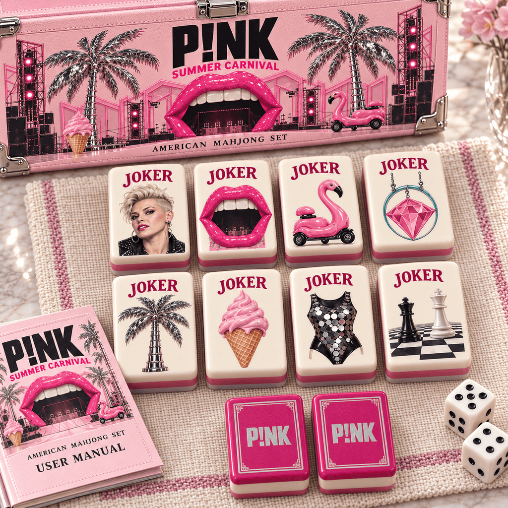 Premium PNKN Mahjong Tiles Set TTMH