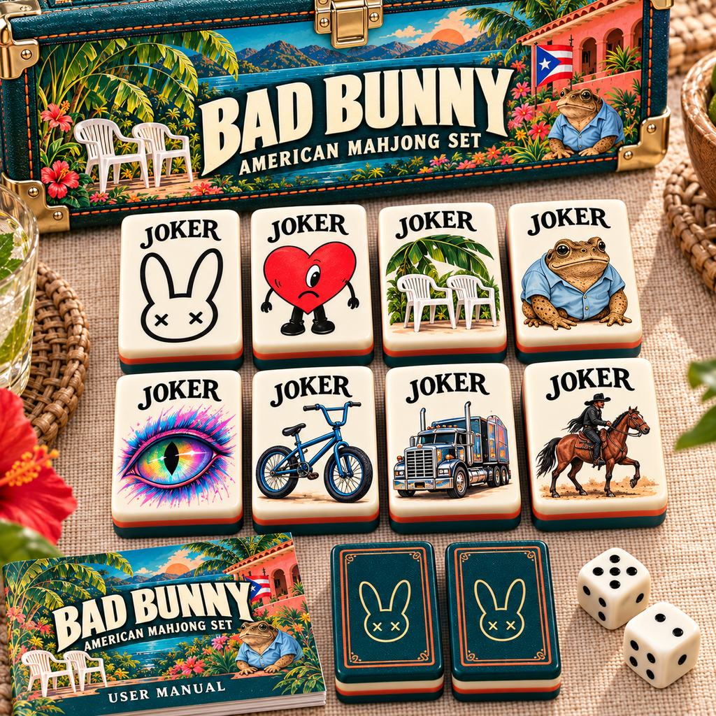 Premium BDBN Mahjong Tiles Set PVNA