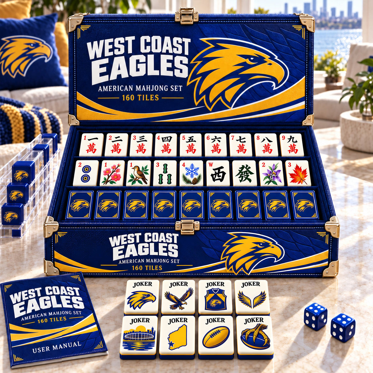Premium WCE Mahjong Tiles Set PVNA