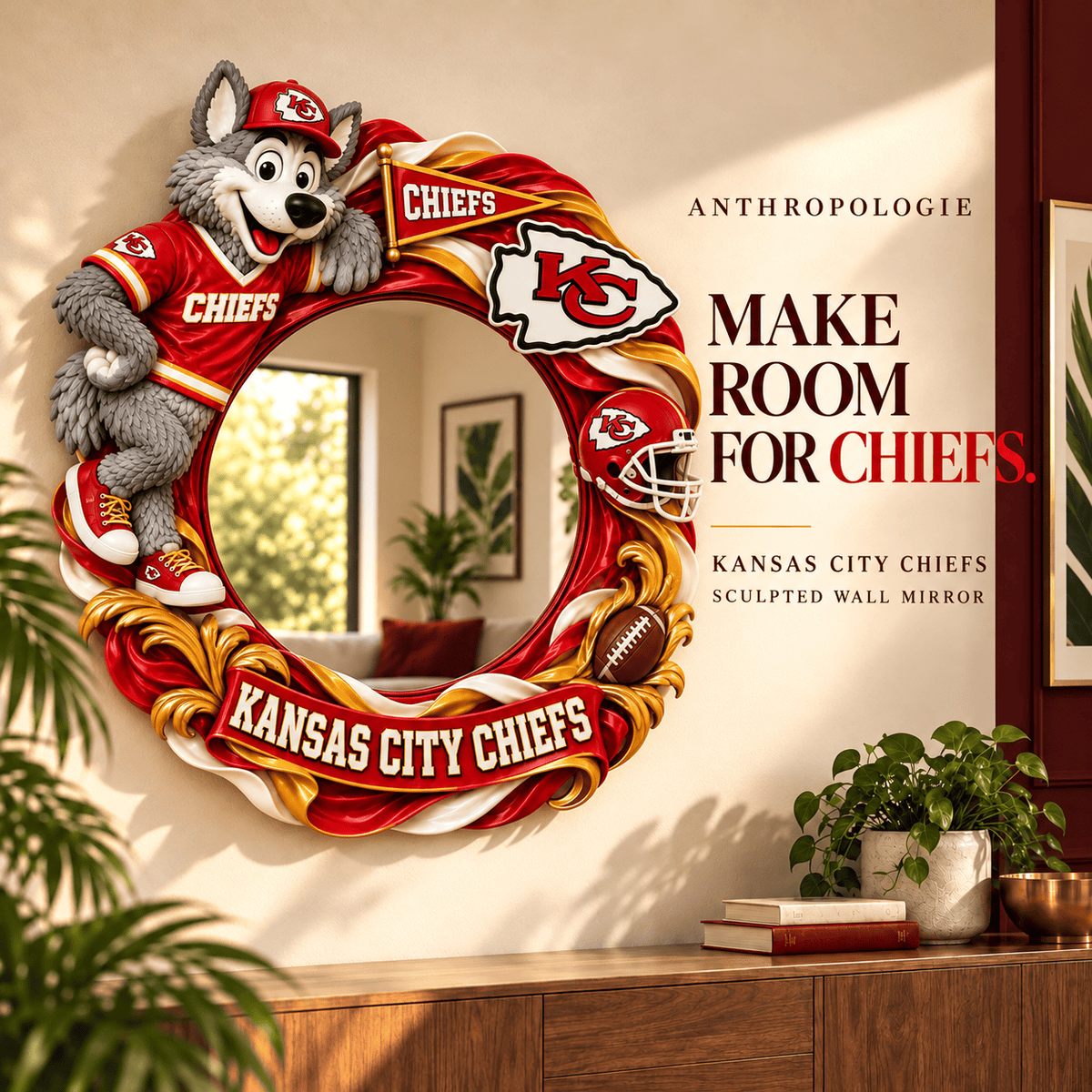 KCC 3D Mascot Wall Mirror DNBN