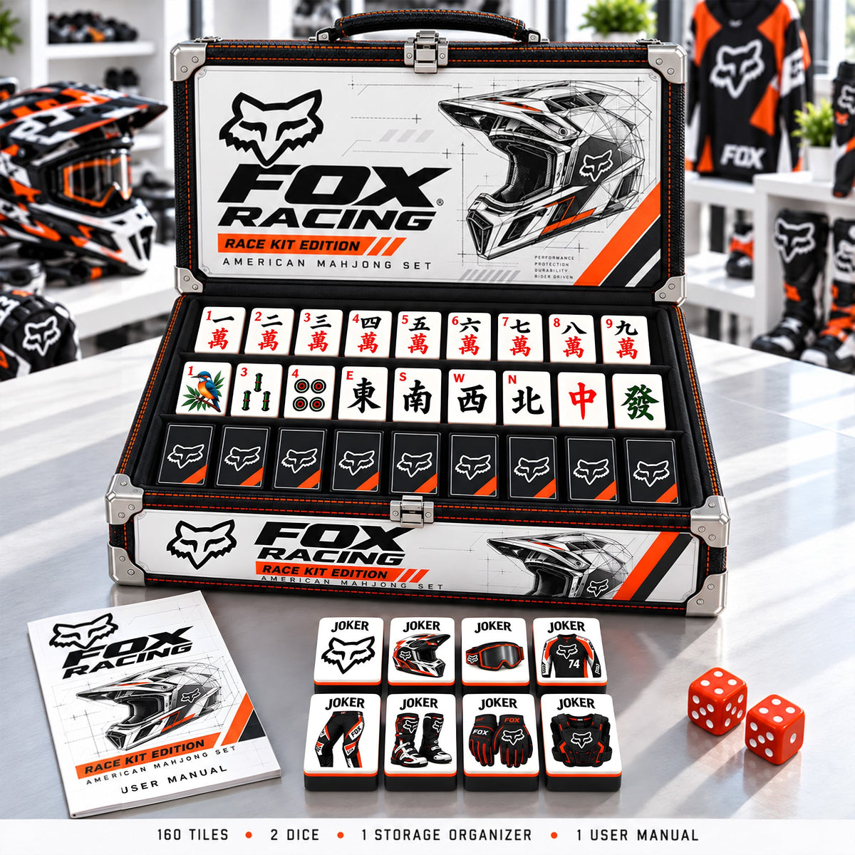 Premium FOX Mahjong Tiles Set PVNA