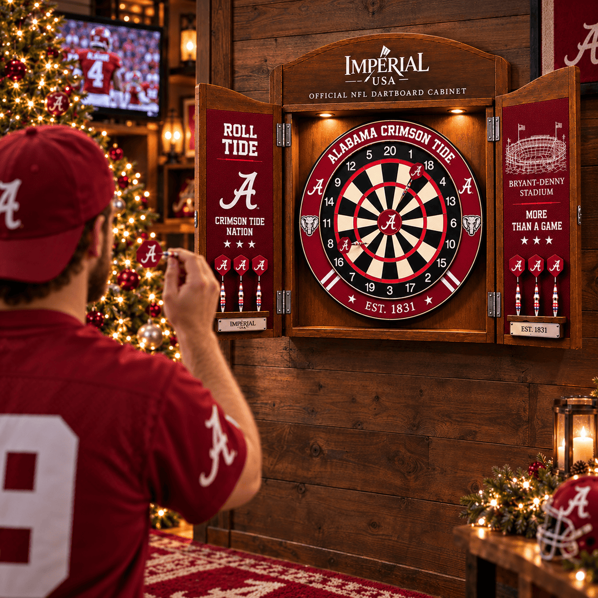 ACT Premium Dartboard Cabinet Set – Wall-Mounted Dart Game PNPA