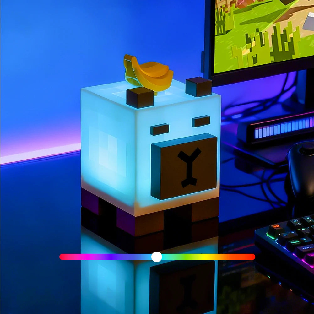 Capybara Pixel Pet Night Light Building Blocks Toys Anime Figures For Kids Desktop Room Decorative Lights Creative Birthday Gift